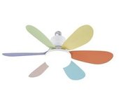 Ventilador De Techo Led Nikiya Multicolor 18w 2000lm Cct