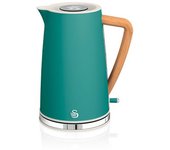 Nordic Hervidor Agua Eléctrico Ultra Rápido, 1,7 L, Sin Bpa, Acero Inoxidable, Resistencia Oculta, Inalámbrico Verde 2200w Swan Sk14610greneu
