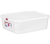 Com-fort House - Tupper De Plástico Con Tapa, Apto Para Microondas, Lavavajillas Y Congelador. Medidas: 325x265x100 6,8l, Pack De 6 Unidades