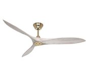 Ventilador De Techo Casafan Eco Airscrew 315252 152cm Motor Dc / Latón / Aspas Madera