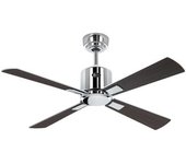 Ventilador De Techo Casafan Eco Neo Iii 103cm 948141 / Motor Cromo Brillante Dc