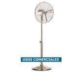 Ventilador De Pie Casafan 304070 Satin Metal Breeze Cromado