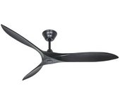 Ventilador De Techo Casafan Eco Airscrew 315245 152cm Motor Negro Dc / Aspas Madera