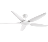 Ventilador De Techo Con Luz Perenz 7200 B Blanco – Ø 142 Cm, 5 Aspas, 5 Velocidades, Motor Dc De 50 W, Silencioso