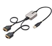 2-port Usb Serial Adapter/to Dual Db9 Rs232 Adapter