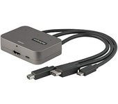 Startech.com Adaptador Multipuertos 3 En 1 A Hdmi - Conversor Usb-c Hdmi O Mini Displayport A Hdmi 4k De 60hz Para Salas De Conferencias - Adaptador