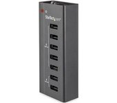 Estacion De Carga Usb De 7 Puertos Autonoma - 5x Puertos De 1a Y 2x Puertos De 2a - Base De Carga Usb