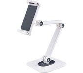 Startech.com Soporte Ajustable De Sobremesa Para Tablet - De Montaje En Pared - 1kg De Capacidad - Base Ergonómica Ajustable Para Tablet - Con Giro,