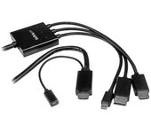 Startech.com Cable Conversor Hdmi, Displayport O Mini Displayport A Hdmi De 2m - Adaptador Dp Y Mini Dp