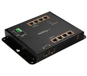 Startech.com Switch Conmutador De Red Gigabit Ethernet Con 8 Puertos Rj45 Poe+ Y 2 Puertos Sfp - De Pared - Gestionado, Gestionado, L2, Gigabit