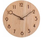 Reloj De Pared De Madera Natural Maciza, Reloj De Madera De 14 Pulgadas, Movimiento Silencioso, Sin Tictac, Colgante De Pared, Estilo Moderno Simple,