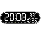 Reloj De Pared Digital Con Pantalla Grande, Despertador Con Mando A Distancia, Reloj Digital Luminoso, Fecha, Día De La Semana Y Reloj Electrónico De