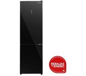 Frigorifico Combi Evvo F60b Glass Negro 200cm No Frost