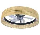 Ventilador De Techo Con Luz Energysilence Lampaero 600 Beige Design Cecotec