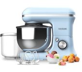 Batidora Amasadora Cecomixer Merengue 5l 1200 Ice-cream Blue. 1200 W, 5 Funciones, Bol De Acero De 5 L Y Accesorios Para Batir Y Amasar, Incluye