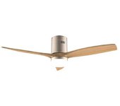 Ventilador De Techo Con Luz Energysilence Aero 5600 Aqua Goldwhitewood Connected Cecotec