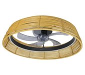 Ventilador De Techo Con Luz Energysilence Lampaero 600 Natural Design Cecotec