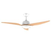 Ventilador De Techo Con Luz Energysilence Aero 5250 Whitewood Cecotec