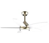 Ventilador De Techo Con Luz Energysilence Aero 4200 Goldwhitewood Cecotec