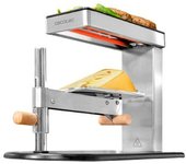Raclette Grill Cheese&grill 6000 Inox. 600 W, Diseño Elegante En Acero Inoxidable, Parrilla Superior De Aluminio Antiadherente, Termostato Regulable,