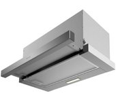 Campana Extractora Telescópica De 60cm Bolero Flux Tlm 603500 Inox A. Motor 70w, Potencia Succión 350m3/h, Control Mecánico, 2 Niveles De Potencia,