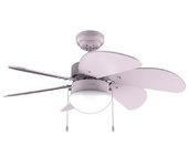 Ventilador De Techo Con Luz Energysilence Aero 3600 Vision Full Purple Cecotec
