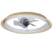 Ventilador De Techo Con Luz Energysilence Lampaero 620 Natural Design Cecotec