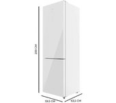 Frigorifico Cecotec Bolero Coolmarket Combi 356 White Glass D