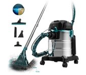 Aspirador De Sólidos, Líquidos Y Tapicerías Conga Carpetclean 20000 Pro. 1400 W, 22kpa, Gran Tamaño, 2 Tanques De 4 Y 20 Litros, Pulverizador, Radio