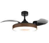 Ventilador De Techo Con Luz Energysilence Aero 4280 Invisible Darkwood Cecotec