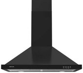 Campana Extractora Piramidal De 60cm Bolero Flux Pm 604300 Black C. Motor 105w, Succión 430m3/h, Control Mecánico, 3 Niveles De Potencia, Luz, Filtro