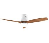 Ventilador De Techo Con Luz Energysilence Aero 5600 Aqua Whitedarkwood Connected Cecotec