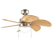 Ventilador De Techo Con Luz Energysilence Aero 360 Gold&wood Cecotec