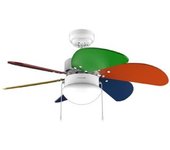 Ventilador De Techo Con Luz Energysilence Aero 360 Colorfull Cecotec