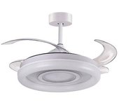 Ventilador De Techo Amaltea Bel Air 116w 4 Aspas Retráctiles Blanco Ø108 Cm