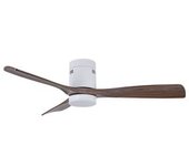 Ventilador De Techo Siroco Bel Air 40w 3 Aspas Con Luz Led Blanco/roble Ø130 Cm