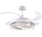 Ventilador De Techo Atlas Bel Air 80w 4 Aspas Retráctiles Blanco Ø108 Cm
