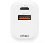 Cargador Rápido Brend Br-2212 - Adaptador De Carga Rápida - Conexión Usb Y Usb-c