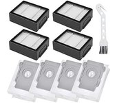 Kit De Accesorios De Repuesto Para Aspiradora Robot Irobot Roomba I7 I7+ J7 J7+ I3 I3+ I4 I4+ I6 I6+ E5 E6, Repuestos Con 4 Bolsas Para Polvo Y 4
