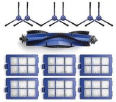 Aspiradora Robot Híbrida Robovac X8, Cepillo Principal, Filtro Hepa, Paños De Fregona