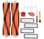 Piezas De Repuesto Para Xiaomi Roborock S50 S51 S55 S5 S6 E20 E25 E35 Kit De Accesorios Para Aspiradora Robótica 2 Cepillos Principales 4 Cepillos