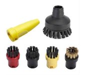 Kit De 6 Boquillas De Cepillo Redondo Compatibles Con Karcher Sc1 Sc2 Sc3 Sc4, Piezas De Limpiador A Vapor, Accesorio Para Aspiradora