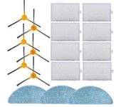 Replacement Parts Compatible For Proscenic 830t 820s 820t 800t 8 Filters 6 Side Brushes 3 Mop
