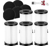 Filtros Hepa De Repuesto Para Moosoo D600 D601 Para Aspiradora Con Cable Iwoly V600 5 Filtros Hepa + 5 Filtros De Esponja + Cepillo De Limpieza