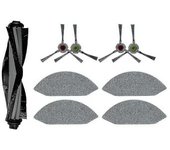 9 Piezas De Paño De Fregona Con Cepillo Lateral Principal Compatible Con Aspiradora Ecovacs U2 Dgn22