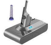 Adaptador De Batería De Repuesto De 21,6 V + Prefiltro Para Baterías Aspiradora Absolute Animal Recargable
