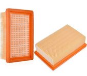 Juego De 2 Filtros Plisados Planos Para Aspiradoras Körcher Mv4/mv5/mv6