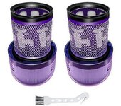 Reemplazo Compatible V12 Detect Slim, Filtro De Repuesto Lavable Compatible Con Aspiradora Dyson V12 Detect, Accesorio De Aspiradora De 2 Piezas