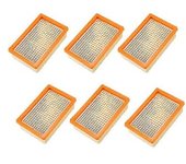 Paquete De 6 Filtros Para Aspiradora Karcher Mv4 Mv5 Mv6 Wd4 Wd5 Wd6, Piezas De Repuesto Para Filtro De Hígado