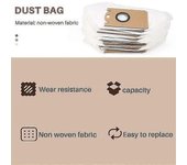 Bolsa Para Polvo De Papel Para Aspiradora V980 Max/v980 Plus, 15 Unidades, Repuesto De Bolsa De Basura